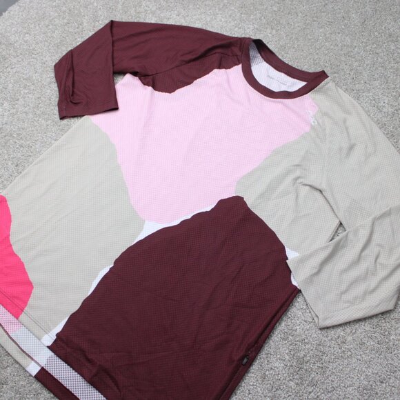 POC Pure Cycling Shirt Mens 2XL XXL Pink/Red/Beige 3/4 Sleeve MTB Bike Jersey - Picture 3 of 16